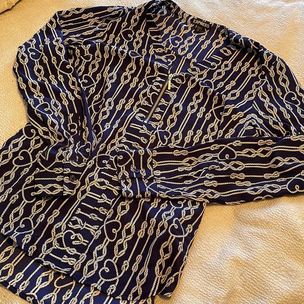 Express Navy Blouse
